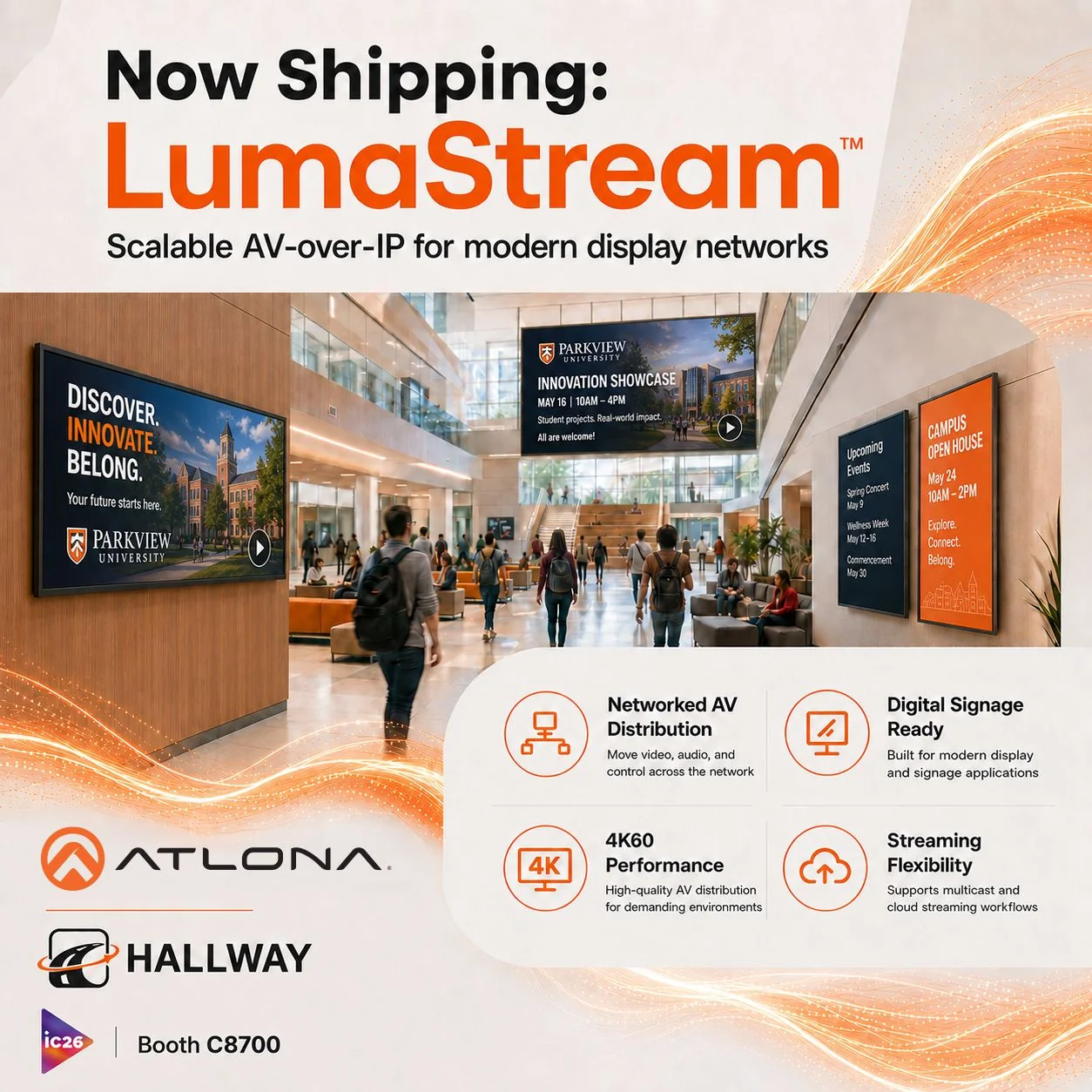 Atlona LumaStream™ Now Shipping Ad