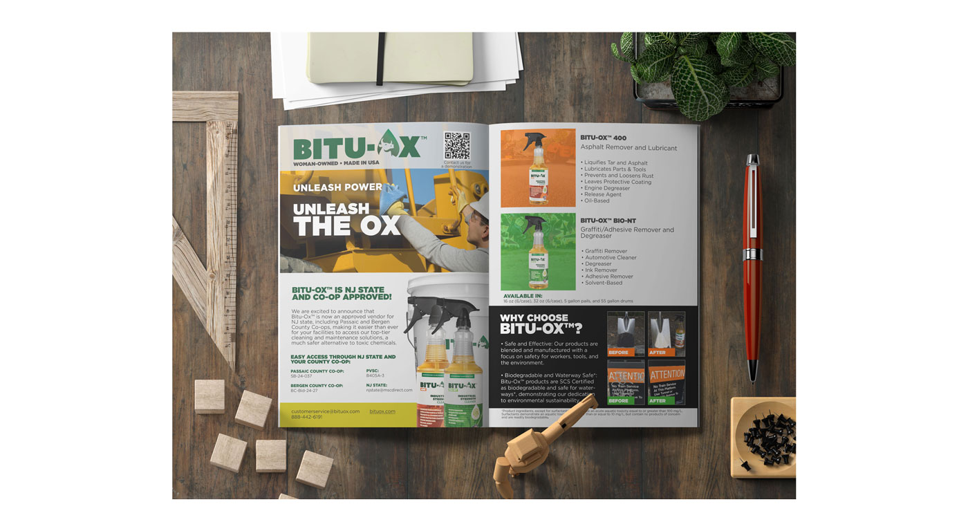 Bitu-Ox™ — Magazine Spread / Business Flyer
