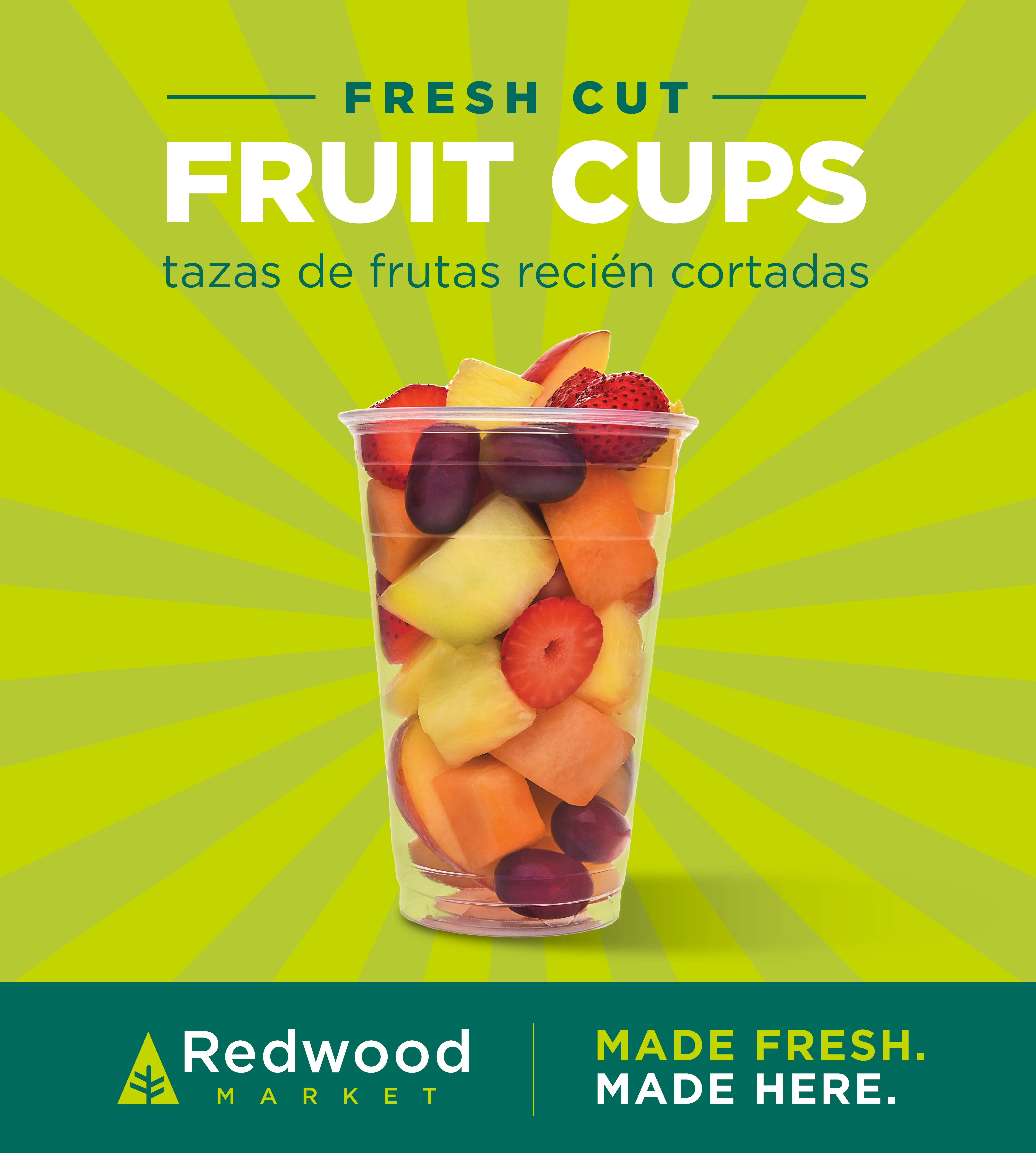 Aztec Grill Fruit Cups In-Store Graphic