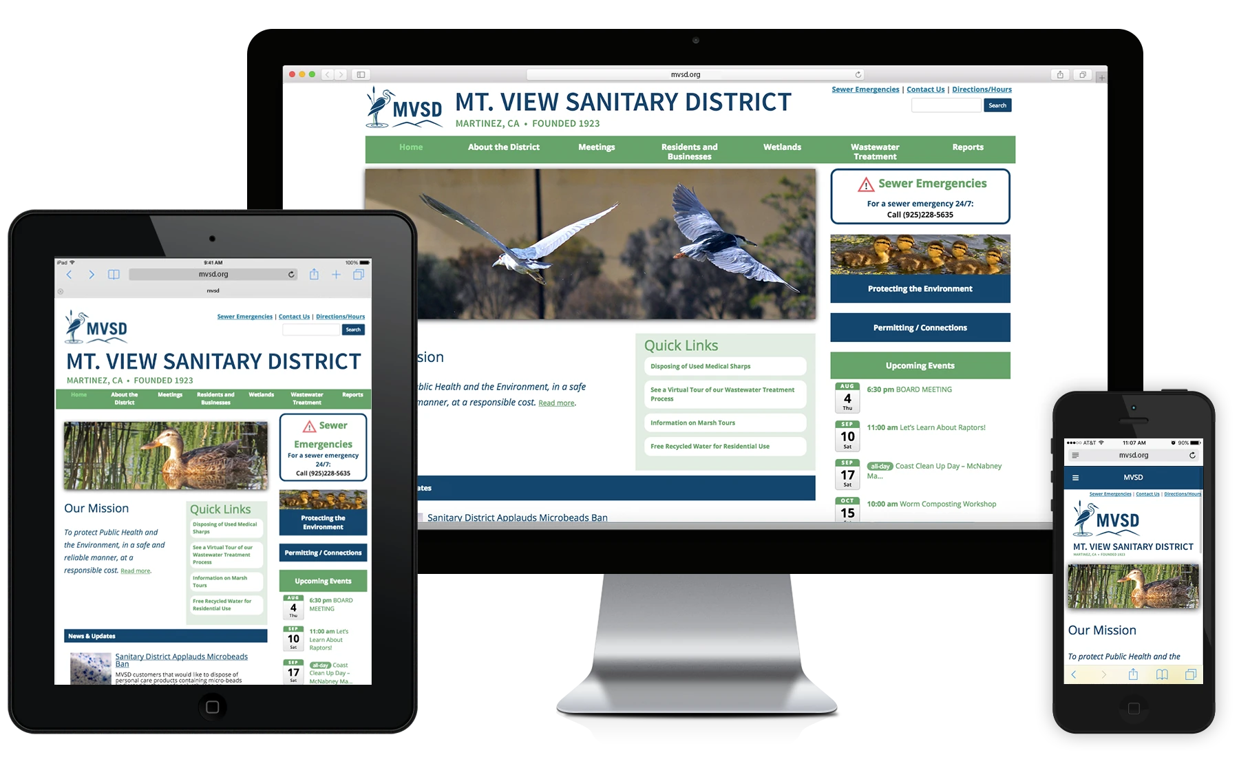Mt. View Sanitary District Website