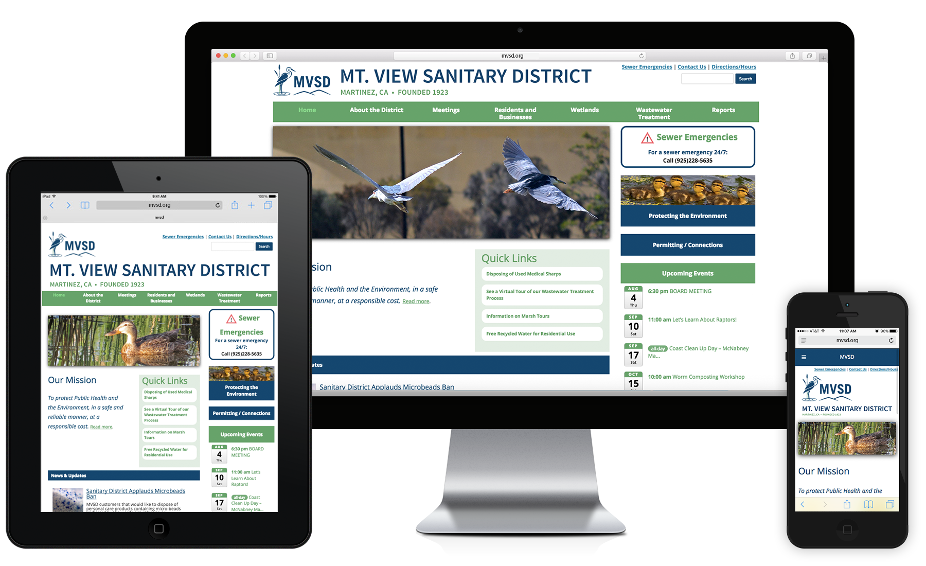 Mt. View Sanitary District Website